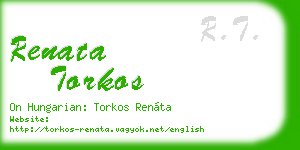 renata torkos business card